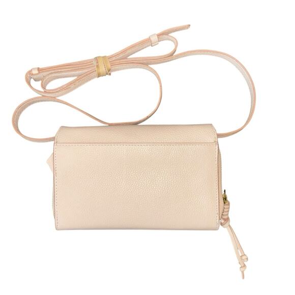 Lucky Brand Aila Convertible Leather Crossbody Wallet Organizer Pink Blush - Picture 7 of 11